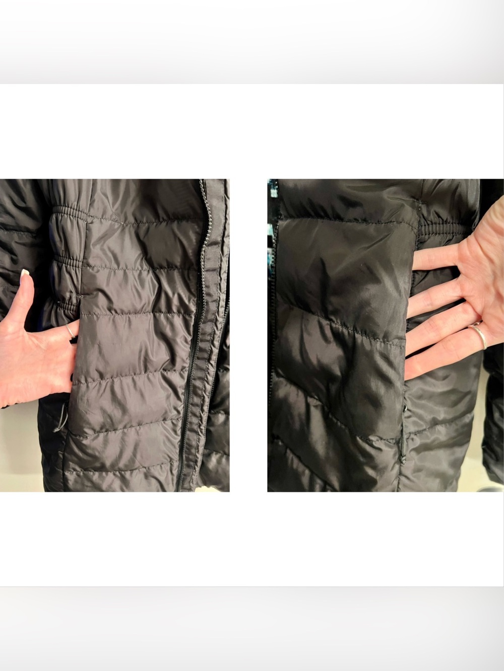 The North Face Women’s Black Hooded Long Puffer Coat - Picture 6 of 14